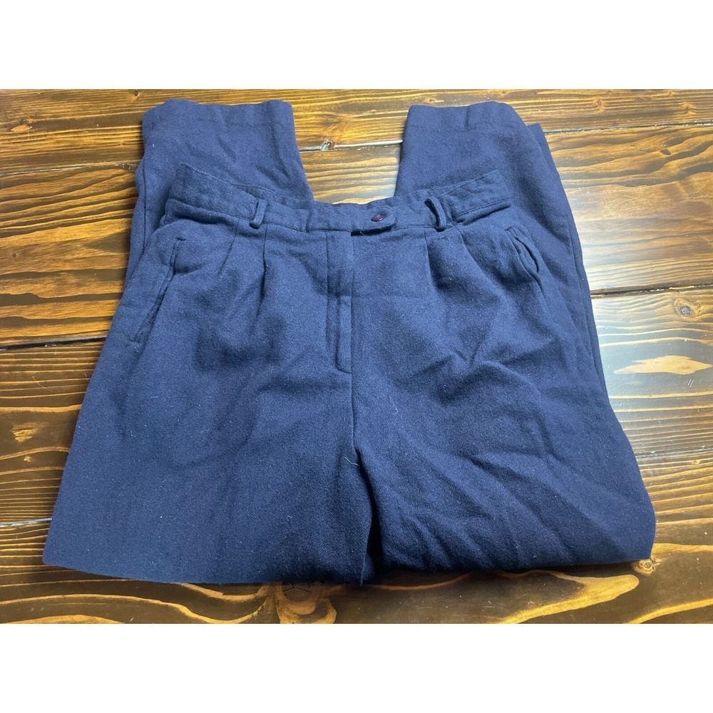 Jessica Tierney Pants, Women's Size 14, Navy Blue, Lined, Dress Pants, Wool